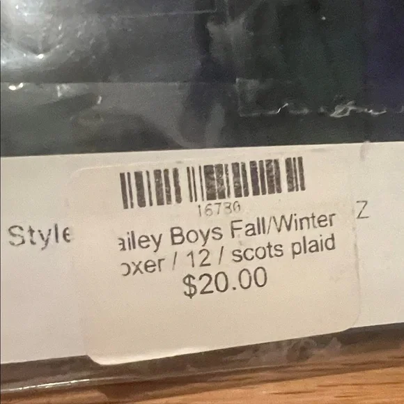 J. Bailey Kids Plaid and Patterned Underwear - Red, Green, Blue, Black - Picture 4 of 6